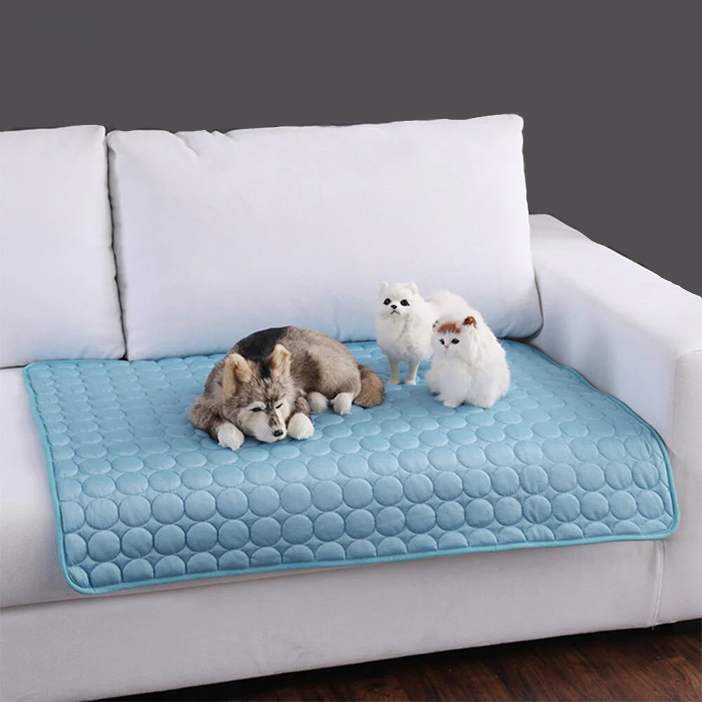 NightPaw CoolPad™ Dog & Cat Ice Silk Cooling Mat for Summer Heat Relief