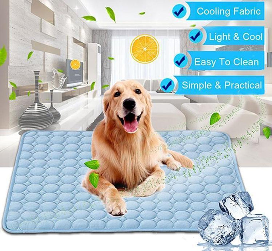 NightPaw CoolPad™ Dog & Cat Ice Silk Cooling Mat for Summer Heat Relief