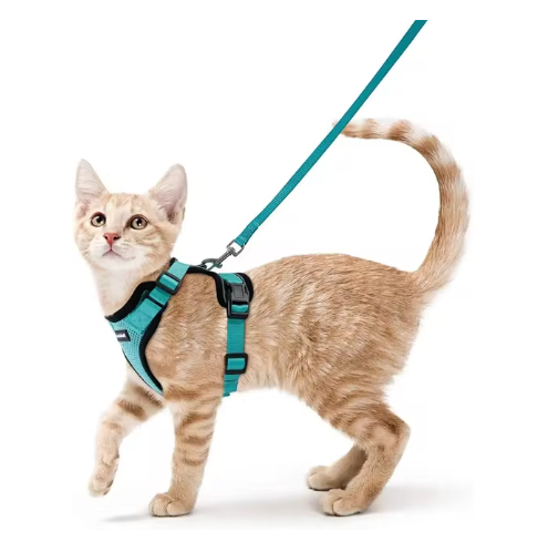 NightPaw Escape-Proof Cat Harness & Lead Set - Reflective Vest Style