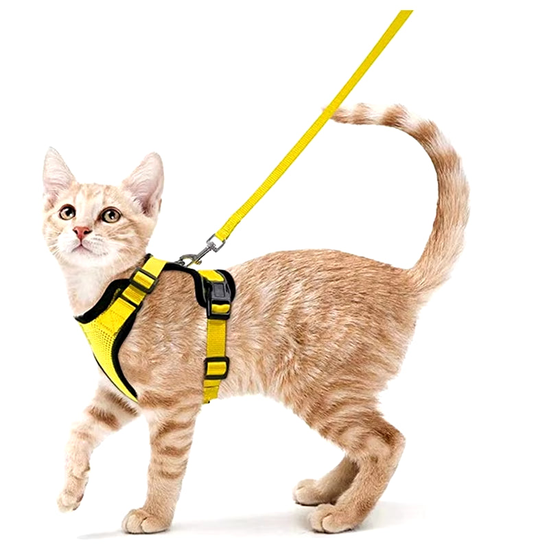 NightPaw Escape-Proof Cat Harness with Leash - Soft Adjustable Walking Vest